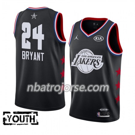 Barn Los Angeles Lakers Tröja Kobe Bryant 24 2019 All-Star Jordan Brand Svart Swingman